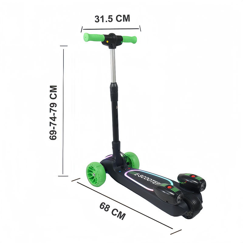 3-Wheel Kids Electric Scooter with LED Lights(12V 80W) SG06S 3-Wheel Kids Electric Scooter with LED Lights(12V 80W) SG06S