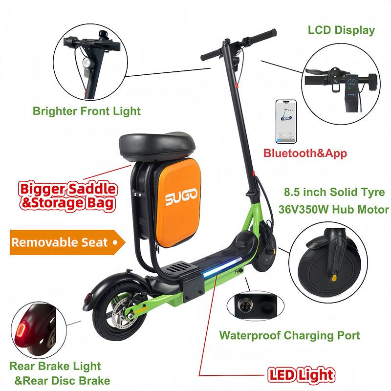 Seated Adult Electric Scooter (36V 350W) SGX6-S Seated Adult Electric Scooter (36V 350W) SGX6-S